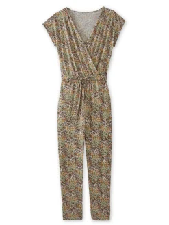 Online Combinaison en maille crêpe fluide Femme Pantalon