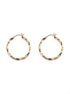 Créoles ciselées Femme Accessoires Et Bijoux