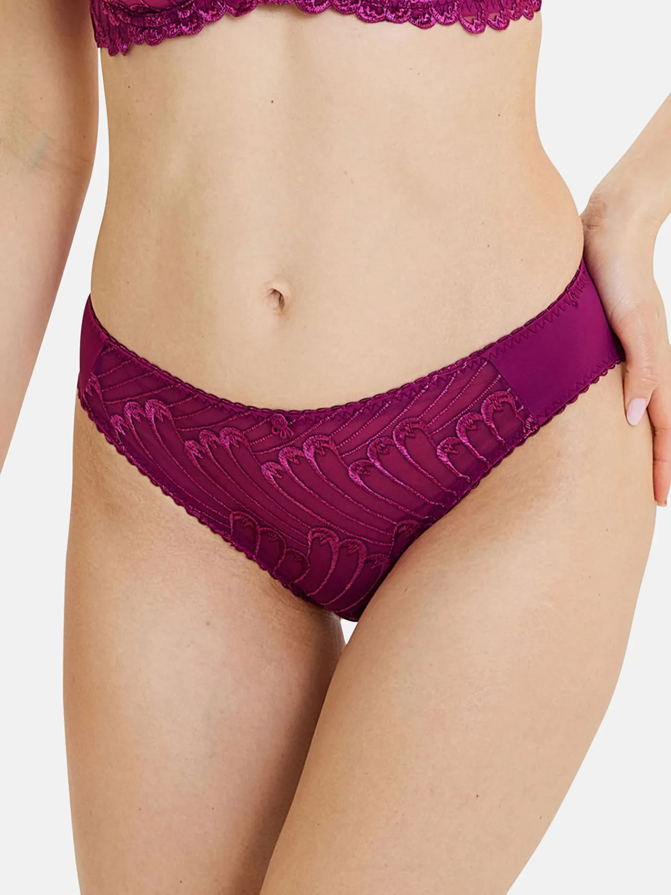 Discount Culotte microfibre et broderie Narcisse Culotte, Slip, Shorty