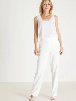 Discount Débardeur en crêpe avec dentelle Femme Chemisier, Blouse