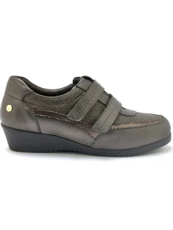 New Derbies à scratch semelle amovible Femme Baskets, Derbies