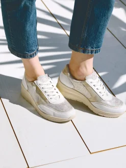 Derbies avec zip et lacets Femme Baskets, Derbies