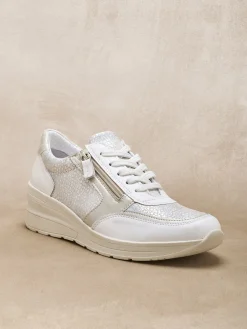 Derbies avec zip et lacets Femme Baskets, Derbies