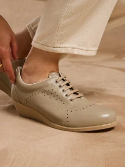 New Derbies cuir à lacets Femme Baskets, Derbies