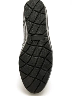 Hot Derbies détails métallisés zip et lacets Femme Baskets, Derbies