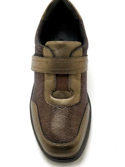 New Derbies pieds sensibles à scratch Femme Baskets, Derbies