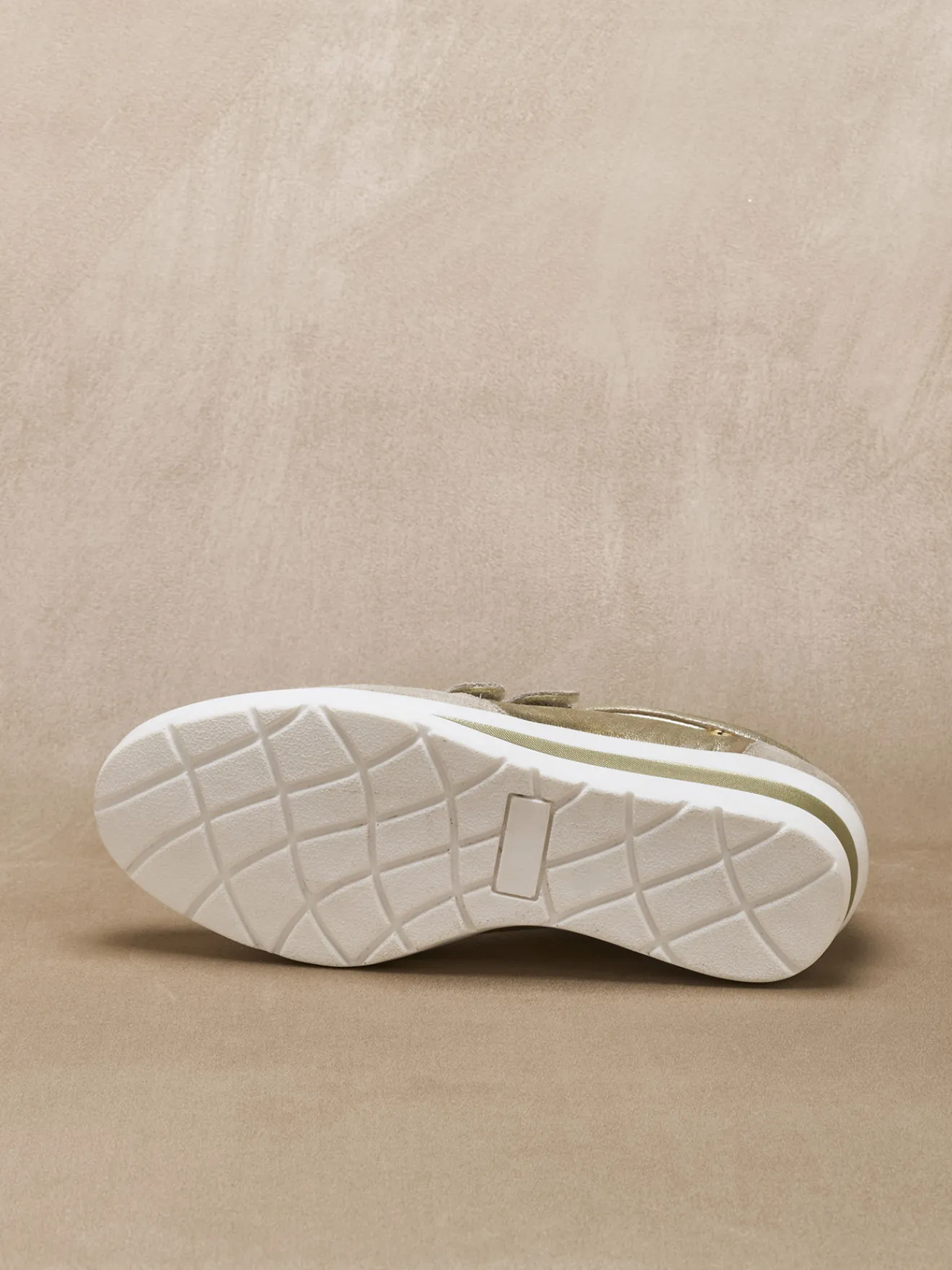 Hot Derbies tout cuir à scratchs Femme Baskets, Derbies