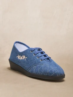 Outlet Derbies ultra-souples Femme Chaussures En Toile