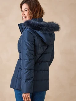 Clearance Doudoune à capuche amovible Femme Manteau, Parka