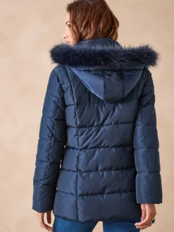 Clearance Doudoune à capuche amovible Femme Manteau, Parka