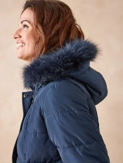 Clearance Doudoune à capuche amovible Femme Manteau, Parka