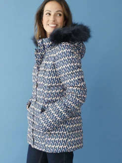 Discount Doudoune à capuche amovible Femme Manteau, Parka