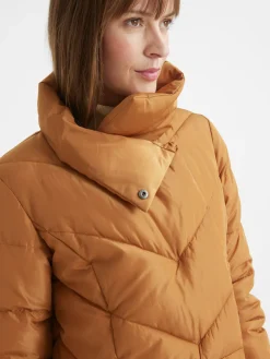 Clearance Doudoune matelassée col montant Femme Manteau, Parka
