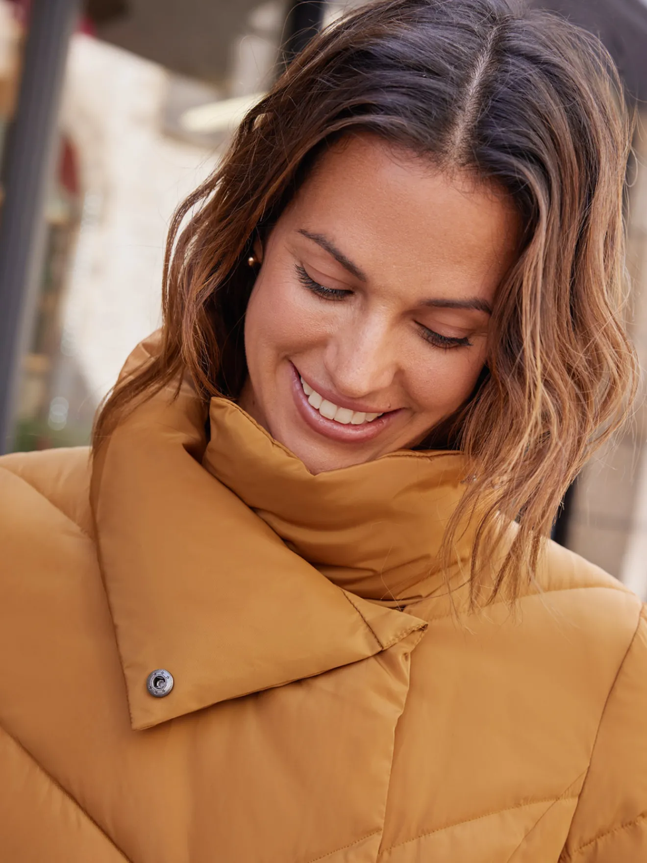 Clearance Doudoune matelassée col montant Femme Manteau, Parka