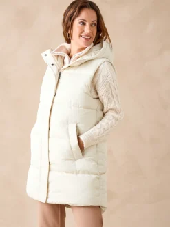 Discount Doudoune sans manches à capuche Femme Manteau, Parka