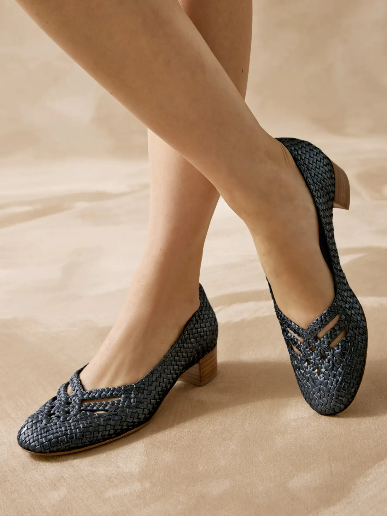 Outlet Escarpins tressés à aérosemelle Femme Escarpins