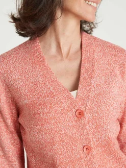 Outlet Gilet classique en maille chinée Femme Gilet