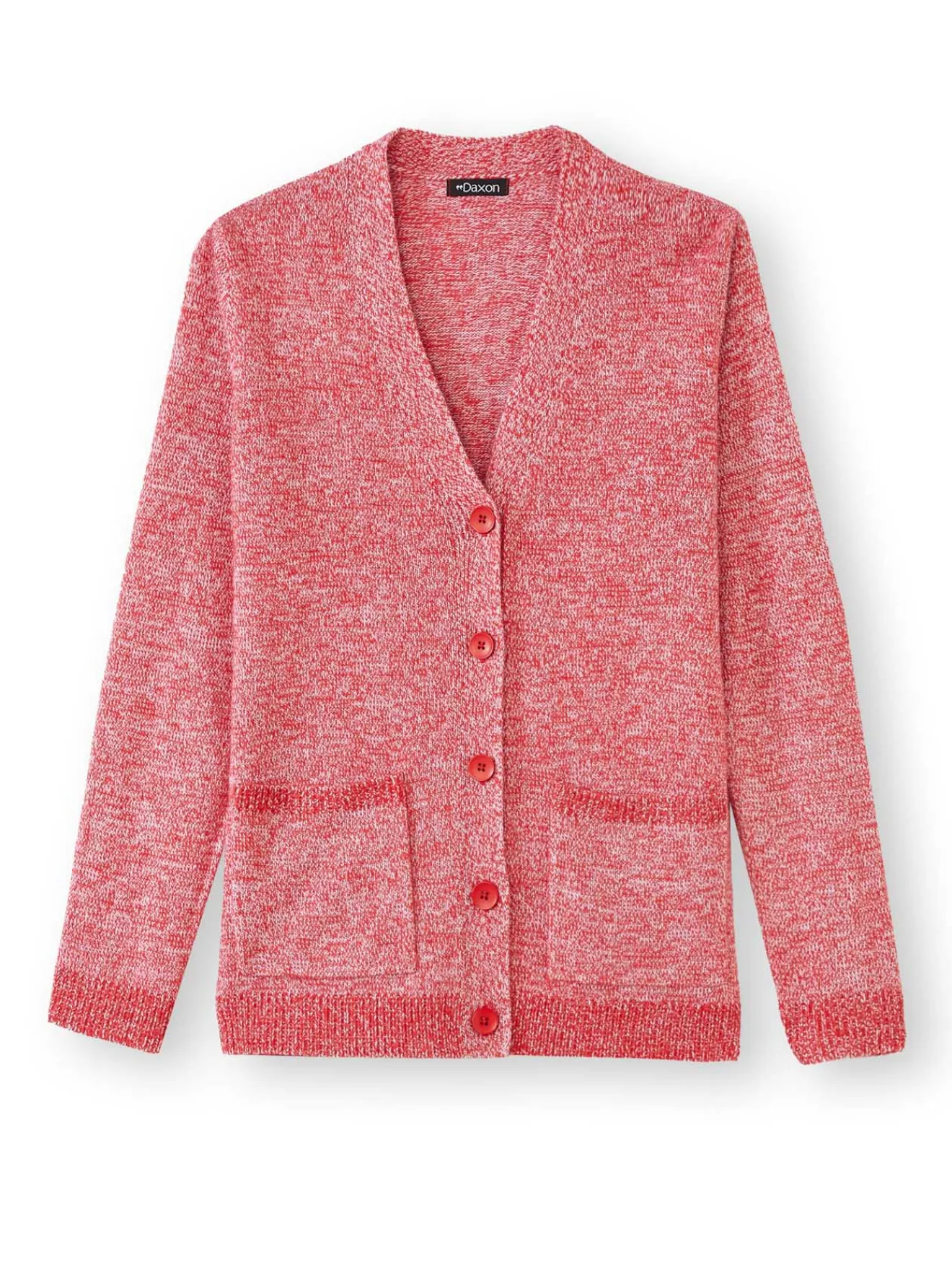 New Gilet classique en maille chinée Femme Gilet