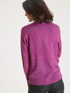 Discount Gilet classique en maille chinée Femme Gilet