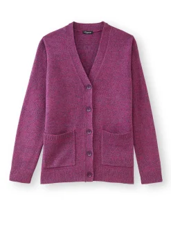 Discount Gilet classique en maille chinée Femme Gilet