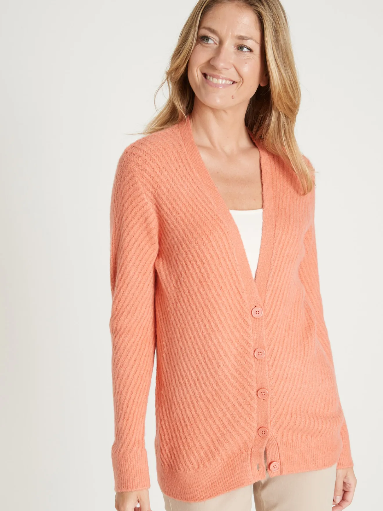 Outlet Gilet en maille affinante Femme Gilet