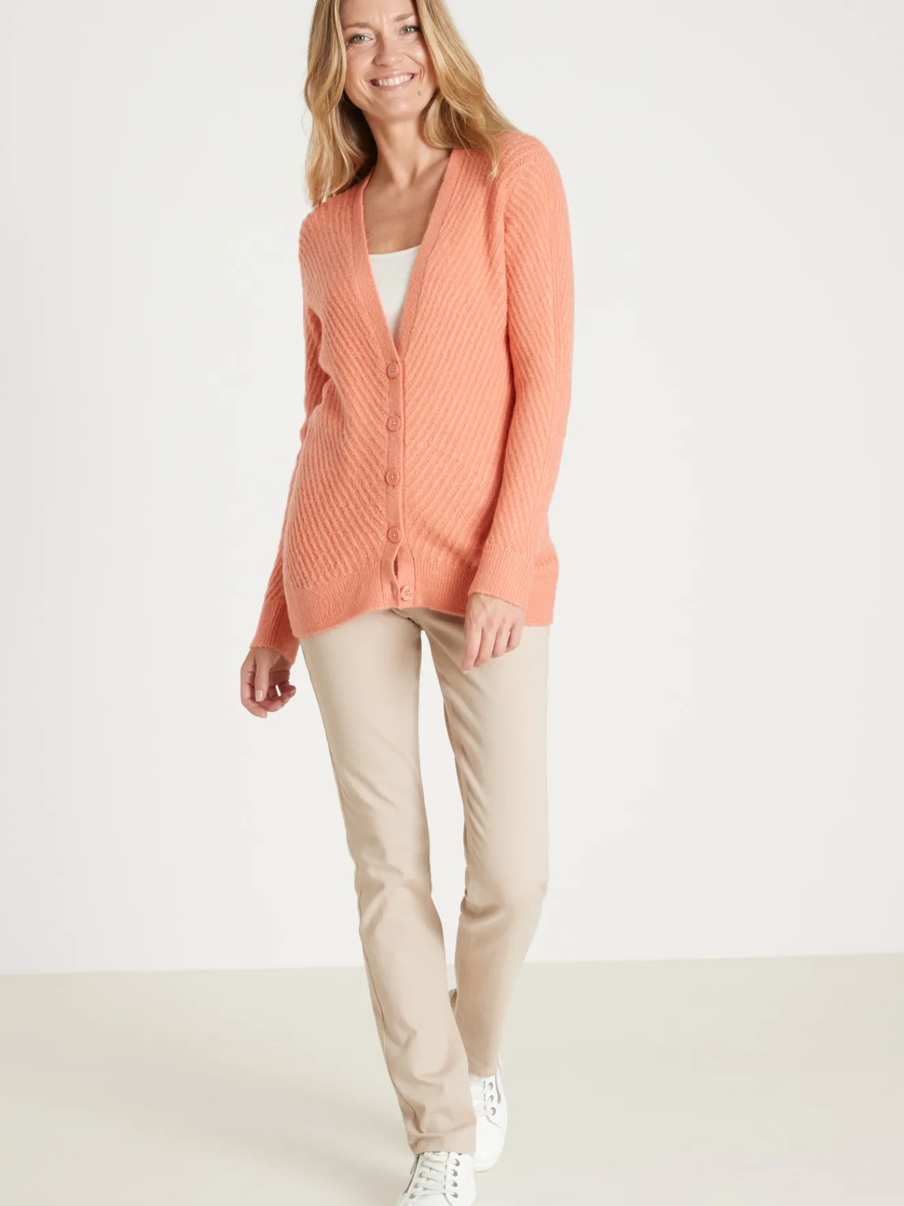 Outlet Gilet en maille affinante Femme Gilet