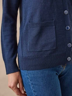 Best Gilet encolure V 50% laine mérinos Femme Gilet