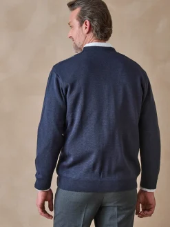 Best Gilet jacquard avec laine Homme Gilet, Cardigan