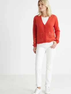 Discount Gilet long encolure V Femme Gilet