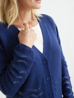 Clearance Gilet long encolure V Femme Gilet