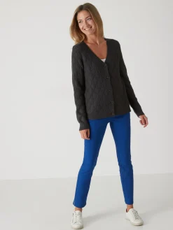 Hot Gilet maille fantaisie Femme Gilet