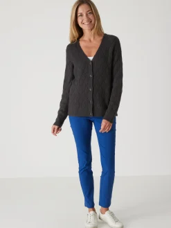 Hot Gilet maille fantaisie Femme Gilet