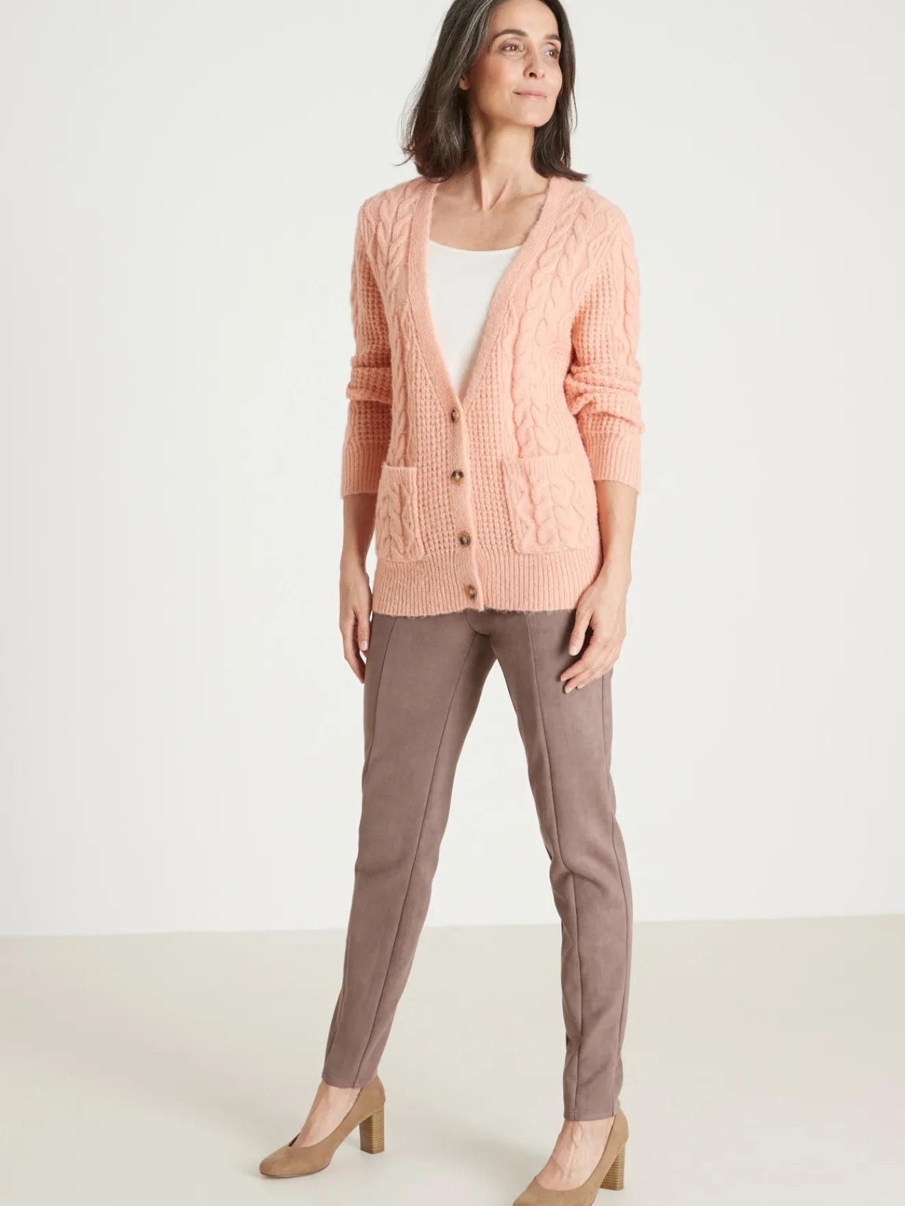 GIlet torsadé Femme Gilet