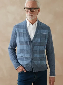 Discount Gilet V jacquard Homme Gilet, Cardigan