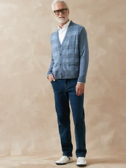 Discount Gilet V jacquard Homme Gilet, Cardigan