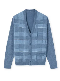 Discount Gilet V jacquard Homme Gilet, Cardigan