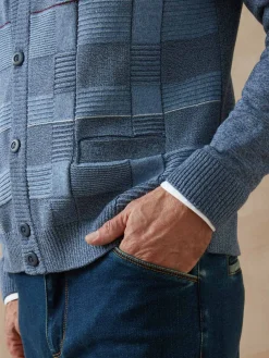 Discount Gilet V jacquard Homme Gilet, Cardigan