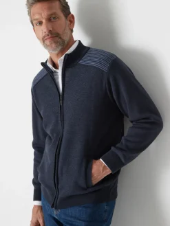 New Gilet zippé avec laine Homme Gilet, Cardigan