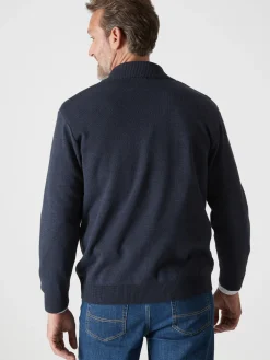 New Gilet zippé avec laine Homme Gilet, Cardigan