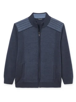 New Gilet zippé avec laine Homme Gilet, Cardigan