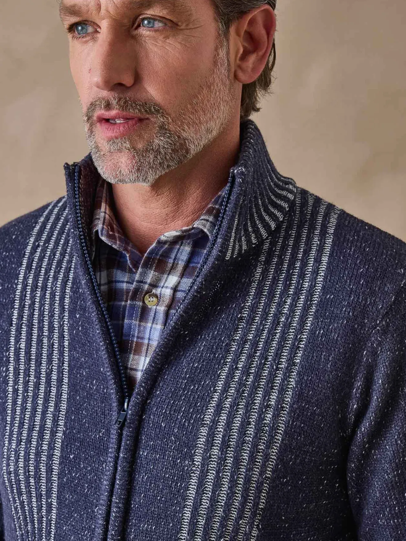 Clearance Gilet zippé col montant Homme Gilet, Cardigan