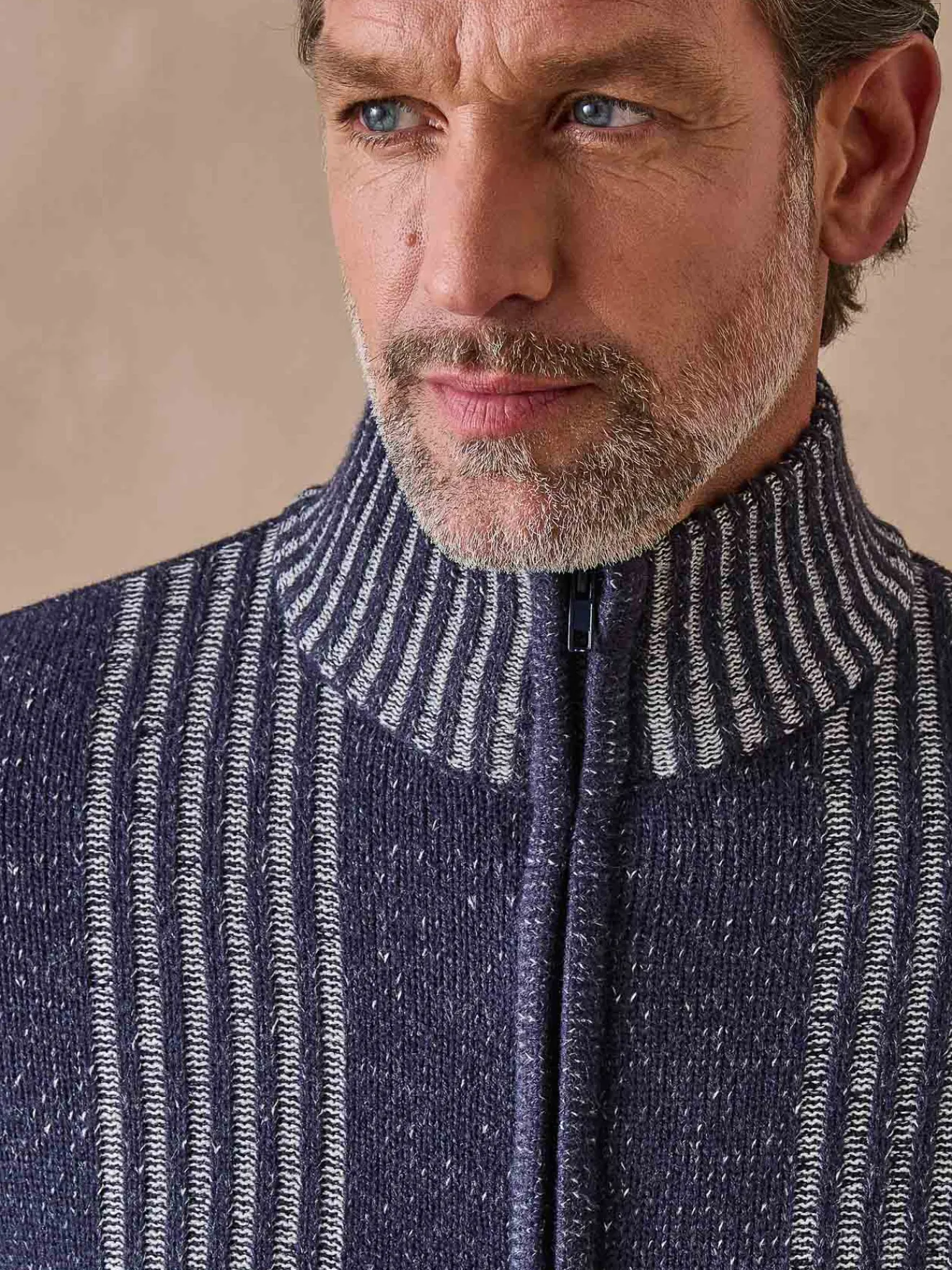 Clearance Gilet zippé col montant Homme Gilet, Cardigan