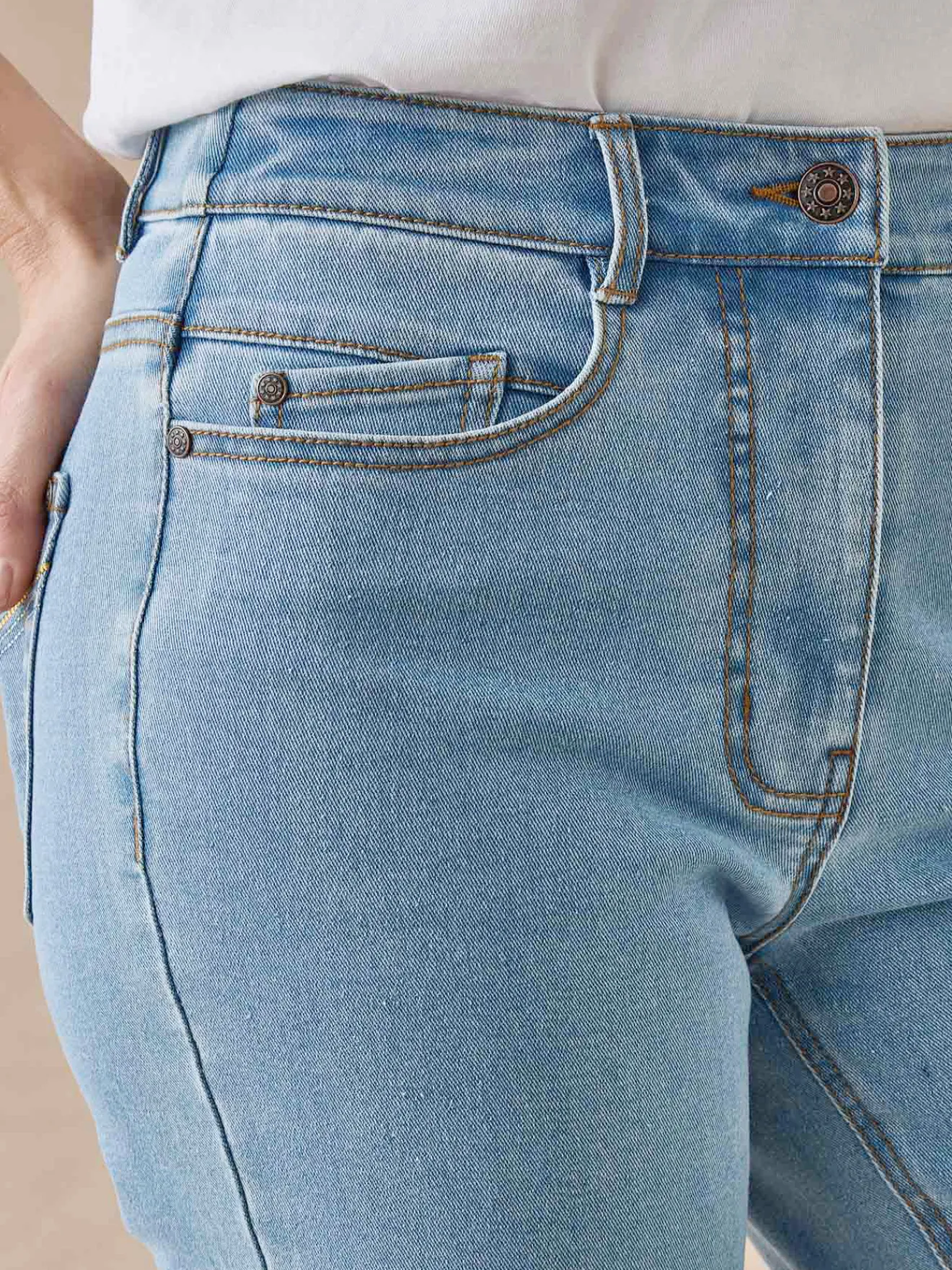 Best Jean droit taille haute stretch Femme Jean|Pantalon