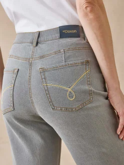 Clearance Jean droit taille haute stretch Femme Jean|Pantalon