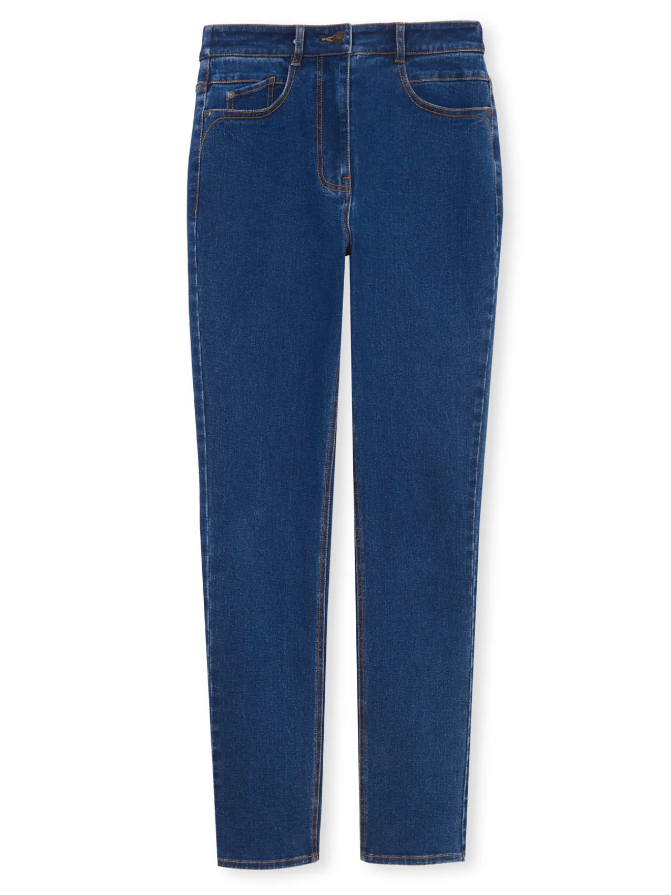 Jean droit taille haute stretch Femme Jean|Pantalon