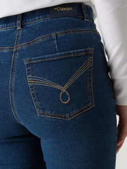 Jean droit taille haute stretch Femme Jean|Pantalon