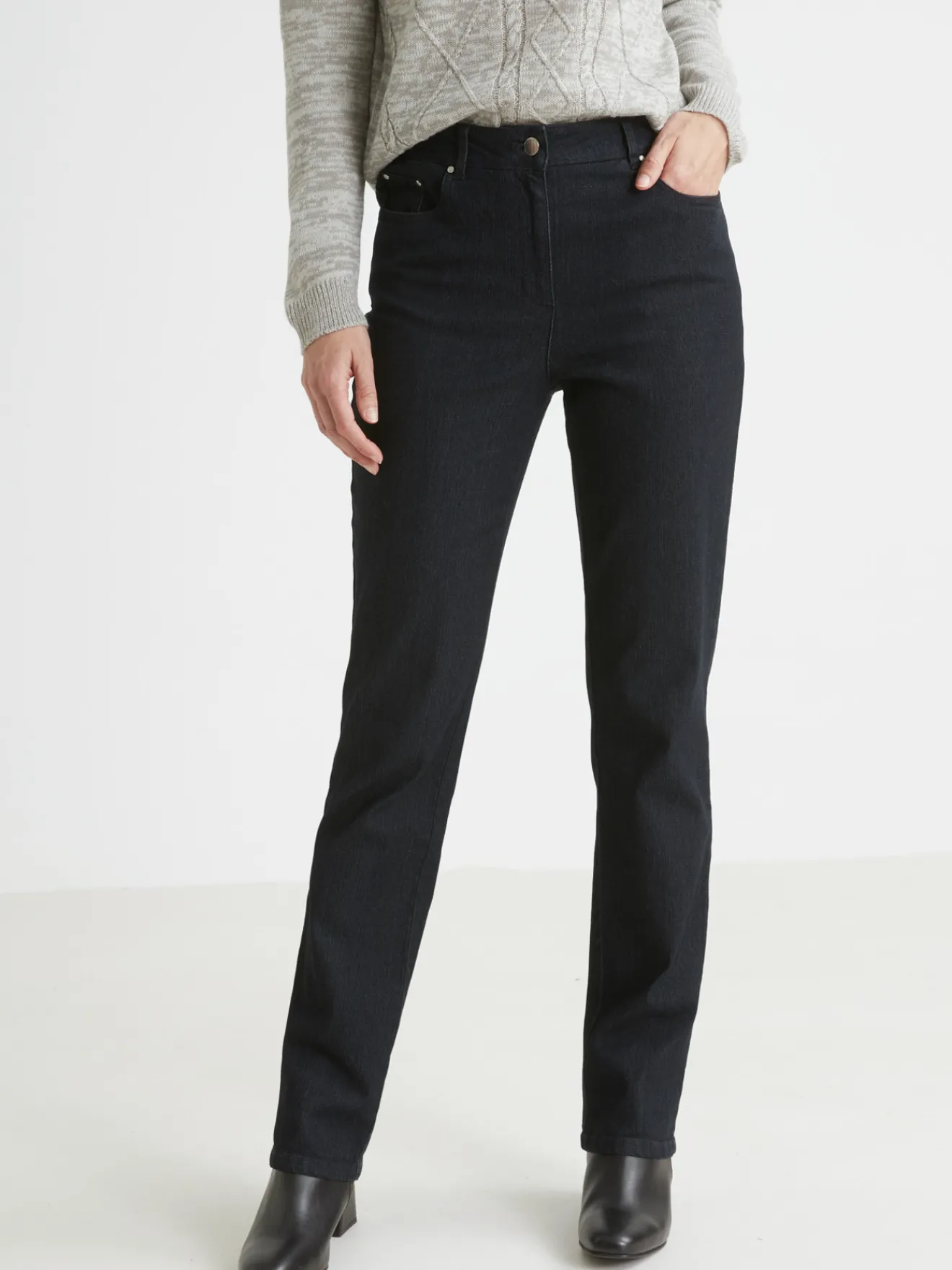 New Jean droit vous mesurez + d'1,60m Femme Jean|Pantalon