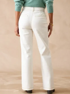 Jean élastiqué bas évasé stature +1.60m Femme Jean|Pantalon