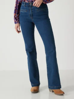 Discount Jean élastiqué bas évasé stature -1.60 m Femme Jean|Pantalon