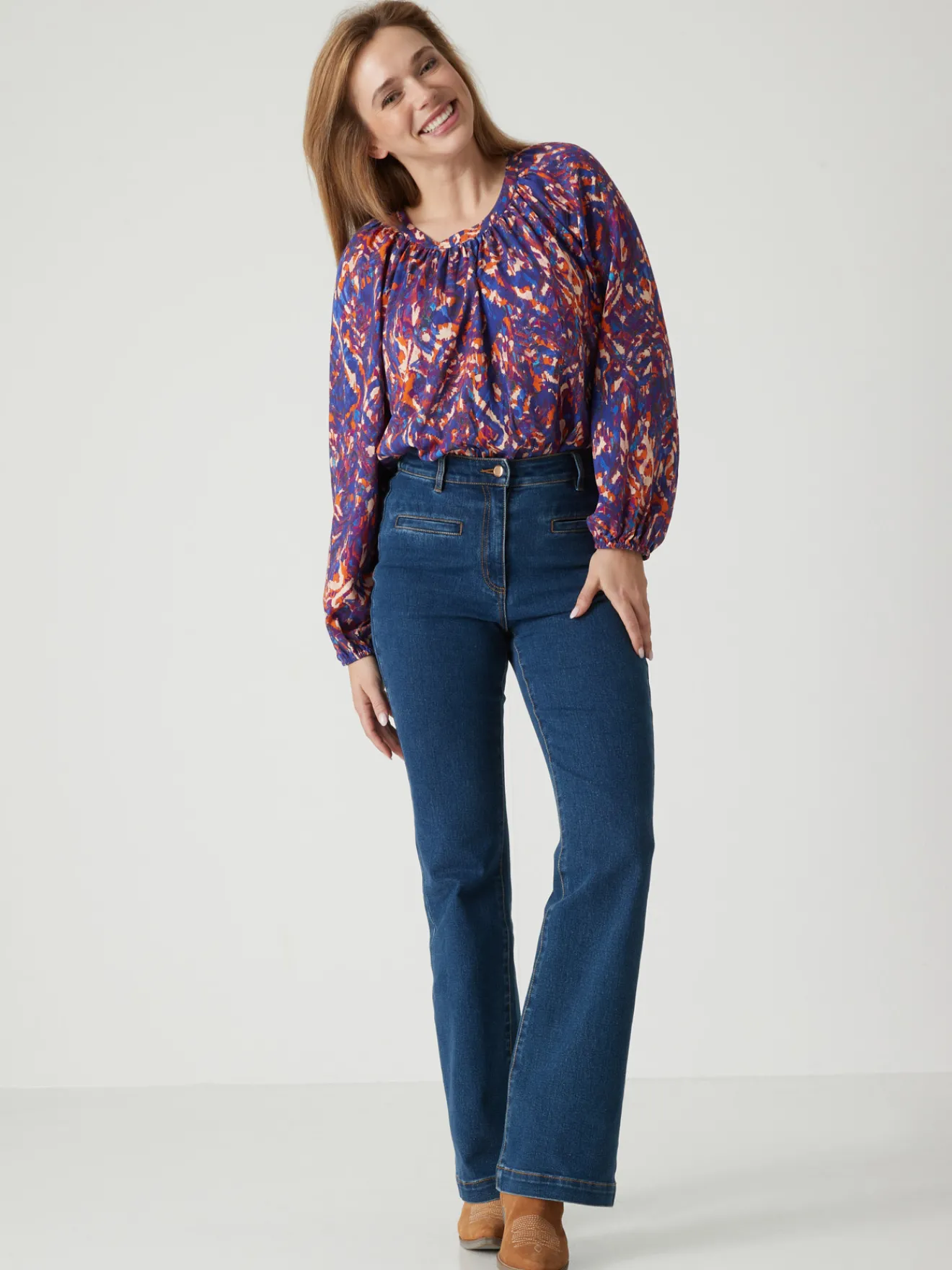 Discount Jean élastiqué bas évasé stature -1.60 m Femme Jean|Pantalon